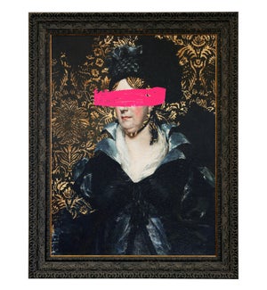 MASKED MASTER IV | Textured Framed Print | Dann Foley Lifestyle Collection |39in w. X 49in ht. X 2in
