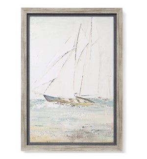 SAILING AWAY I | Textured Framed Print | 41in ht. X 29in w.