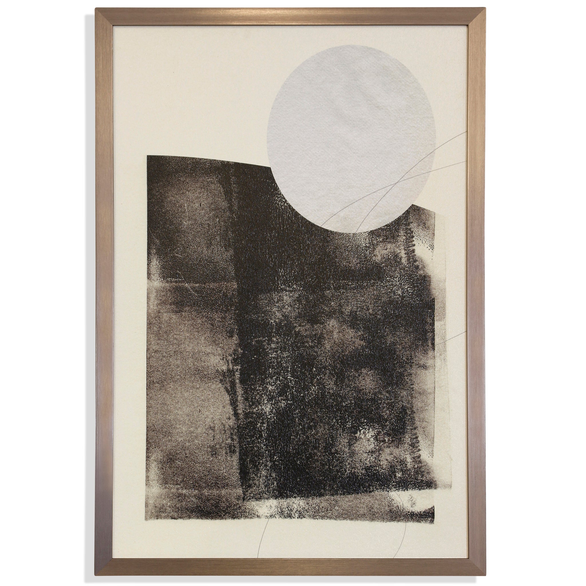 BLACK AND WHITE ROLLER II|TEXTURED FRAMED PRINT | 38in x 26in