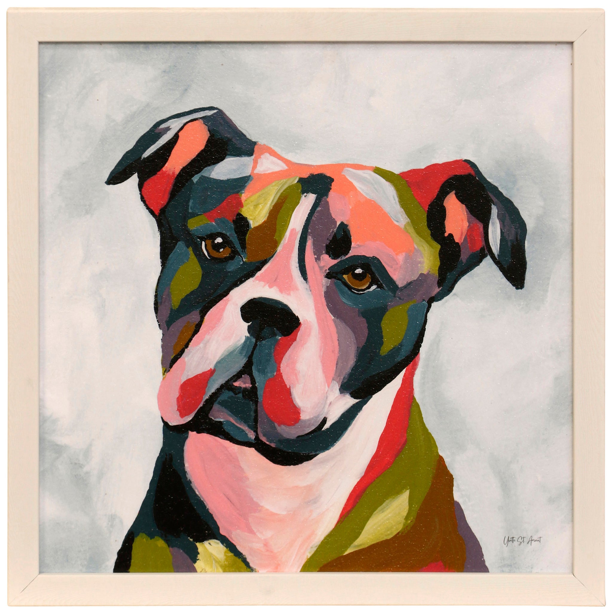 Colourful Custom Pet Portrait, Abstract Pet Illustration