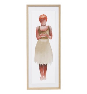 NATURAL BEAUTY X | Framed Print Under Glass | 17in w. X 42in ht. X 1in d.