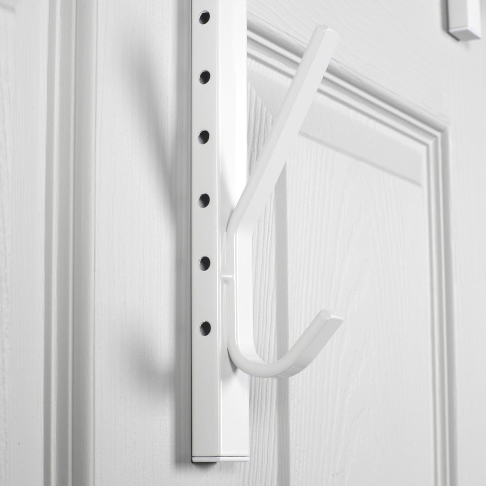 White - Adjustable Over-the-Door Hook (6)