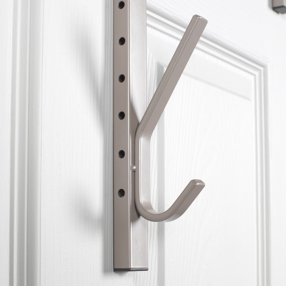 Satin Nickel - Adjustable Over-the-Door Hook (6)