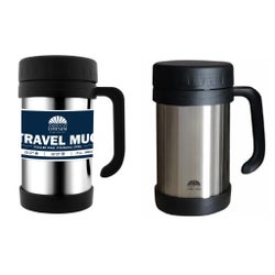 500ml/17oz Double Wall S.S. Travel Mug with Handle (24)