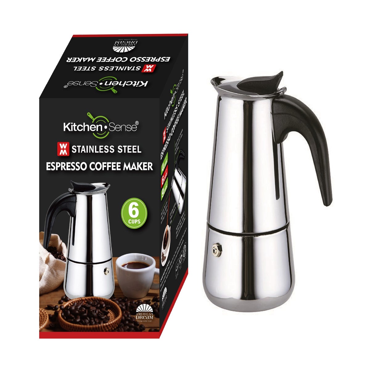  Moka, Espresso coffee maker. 6 cups.,grey: Home & Kitchen