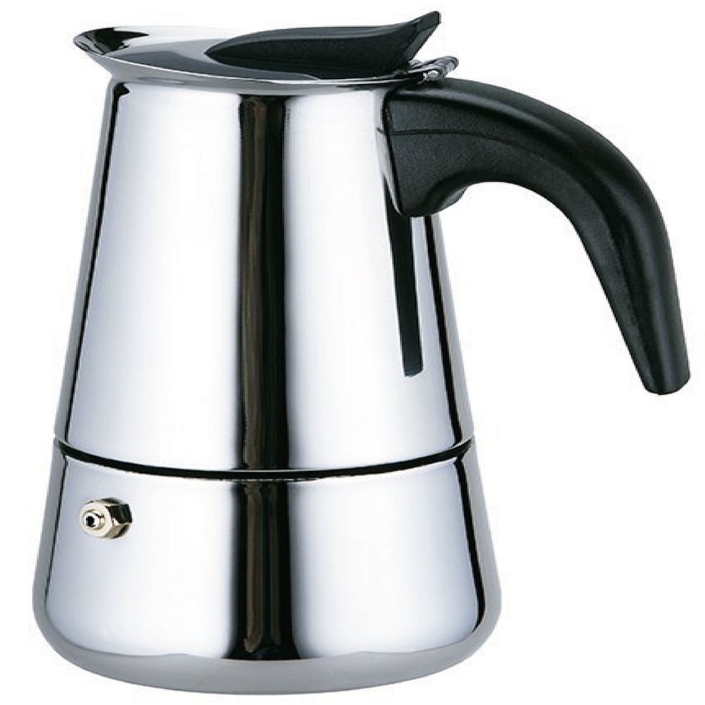 Stainless Steel Stovetop Italian Coffee Maker Espresso 9 Cup Moka Pot – Luv  Muggs