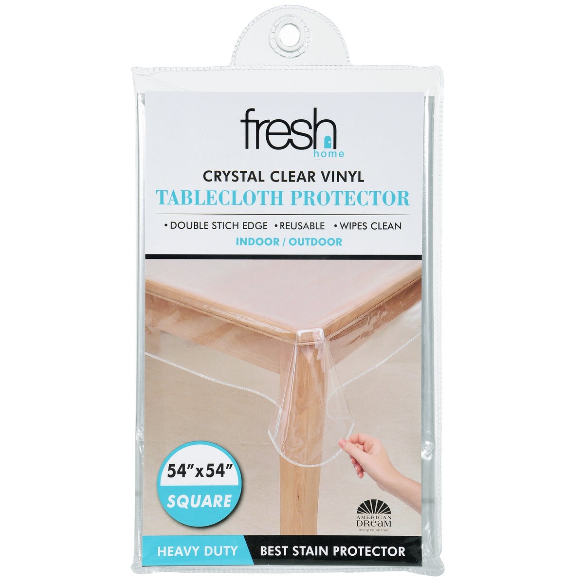 54"x54" Square -4G Clear PVC Table Protector (24)