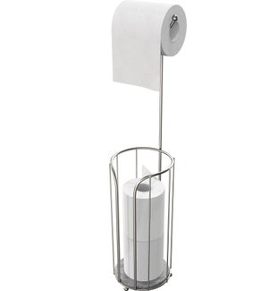 Chrome - Toilet Paper Holder with White Marble Resin Bottom (12)