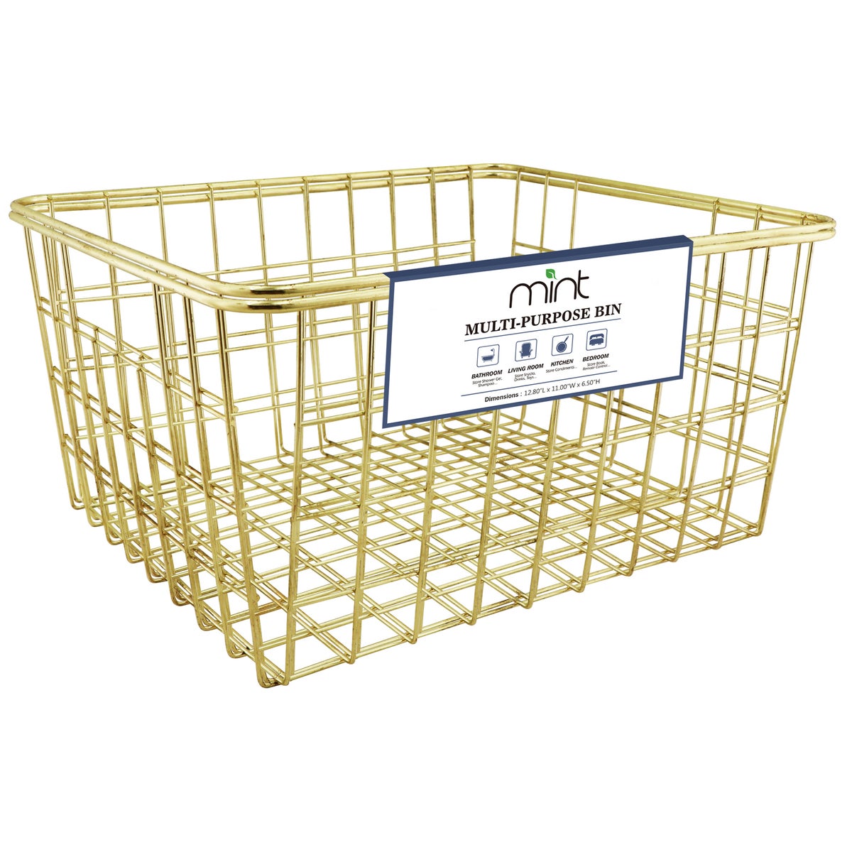 Assorted - Set of 2 Large Nesting Storage Baskets 12.8"x11"x6.5" (6sets)