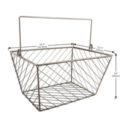 Assorted - Set of 2 Large Storage Baskets with Handle (6sets)