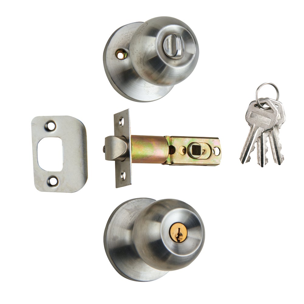 Satin Nickel - Keyed Entry Lock (6/24)