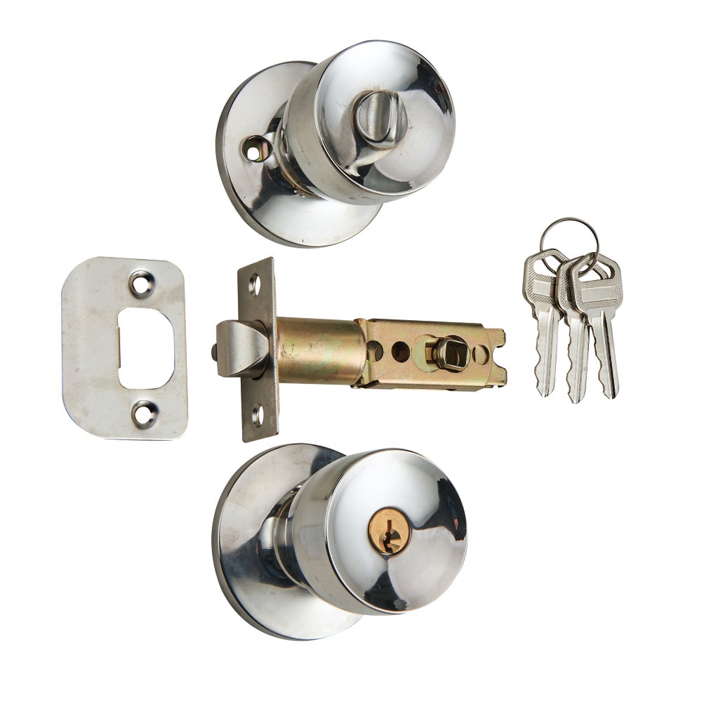 Chrome - Keyed Entry Lock (6/24)