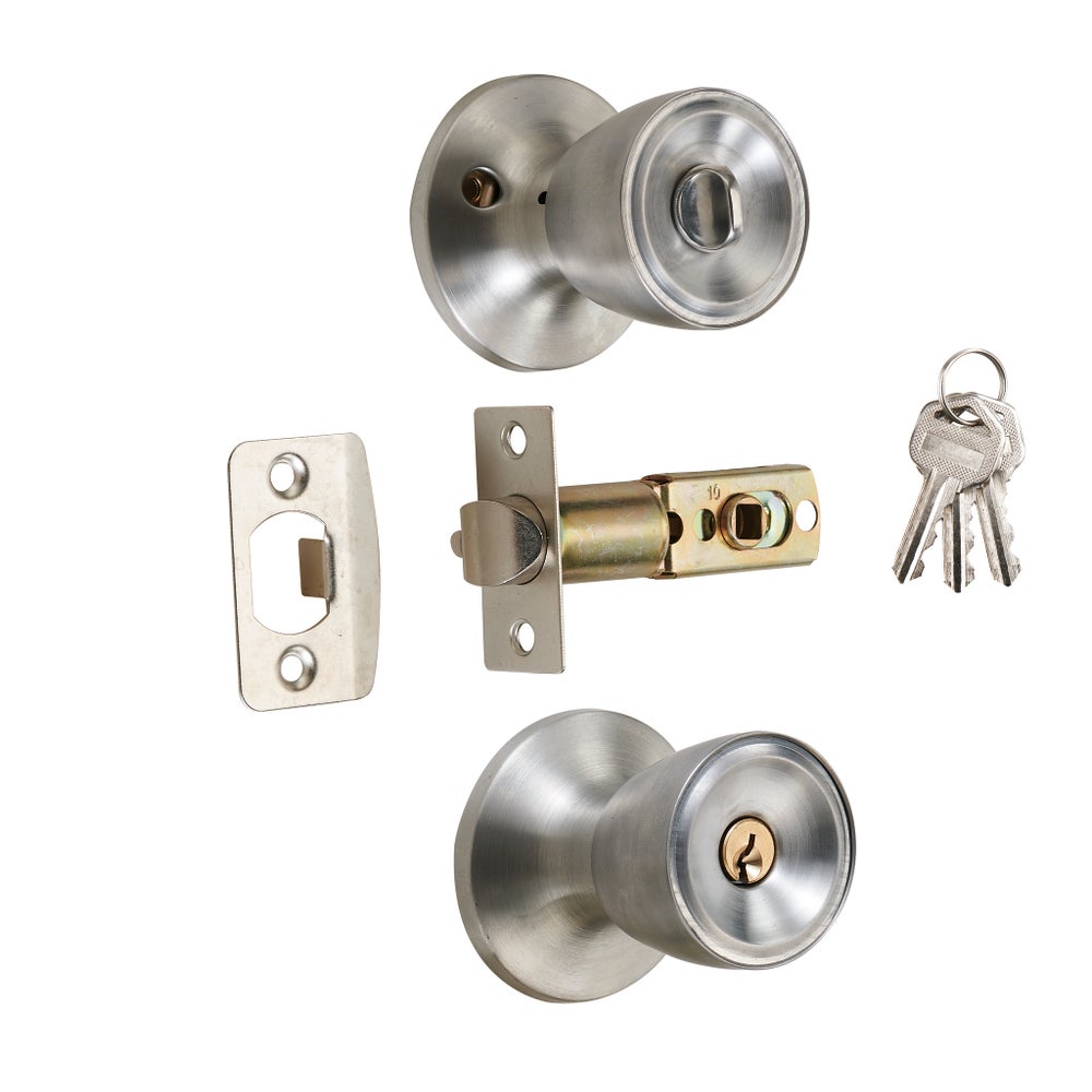 Satin Nickel - Keyed Entry Lock (6/24)