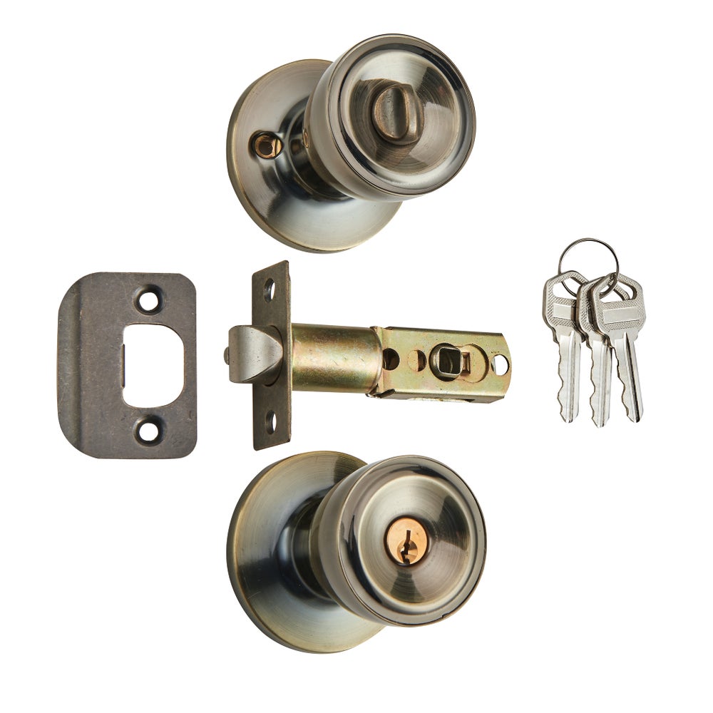 Antique Brass - Keyed Entry Lock (6/24)