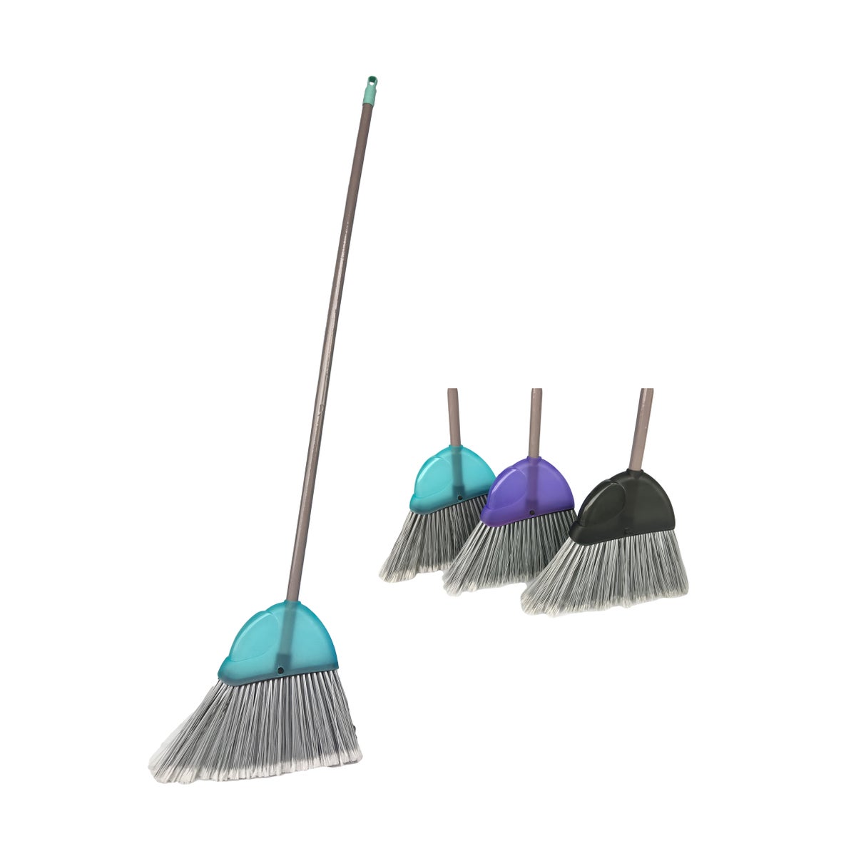 Large Transparent Angle Broom Assorted Colors (12)
