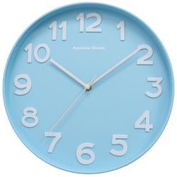 12 No-Ticking Raised Dial Wall Clock (10)