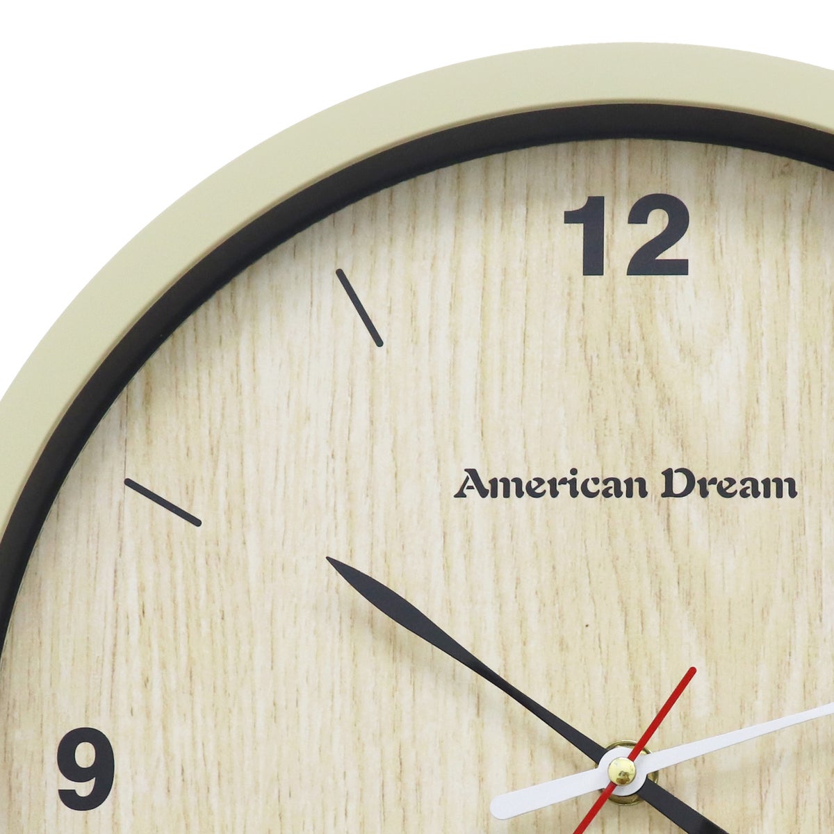 12" No-Ticking Printed Dial Wall Clock (10)