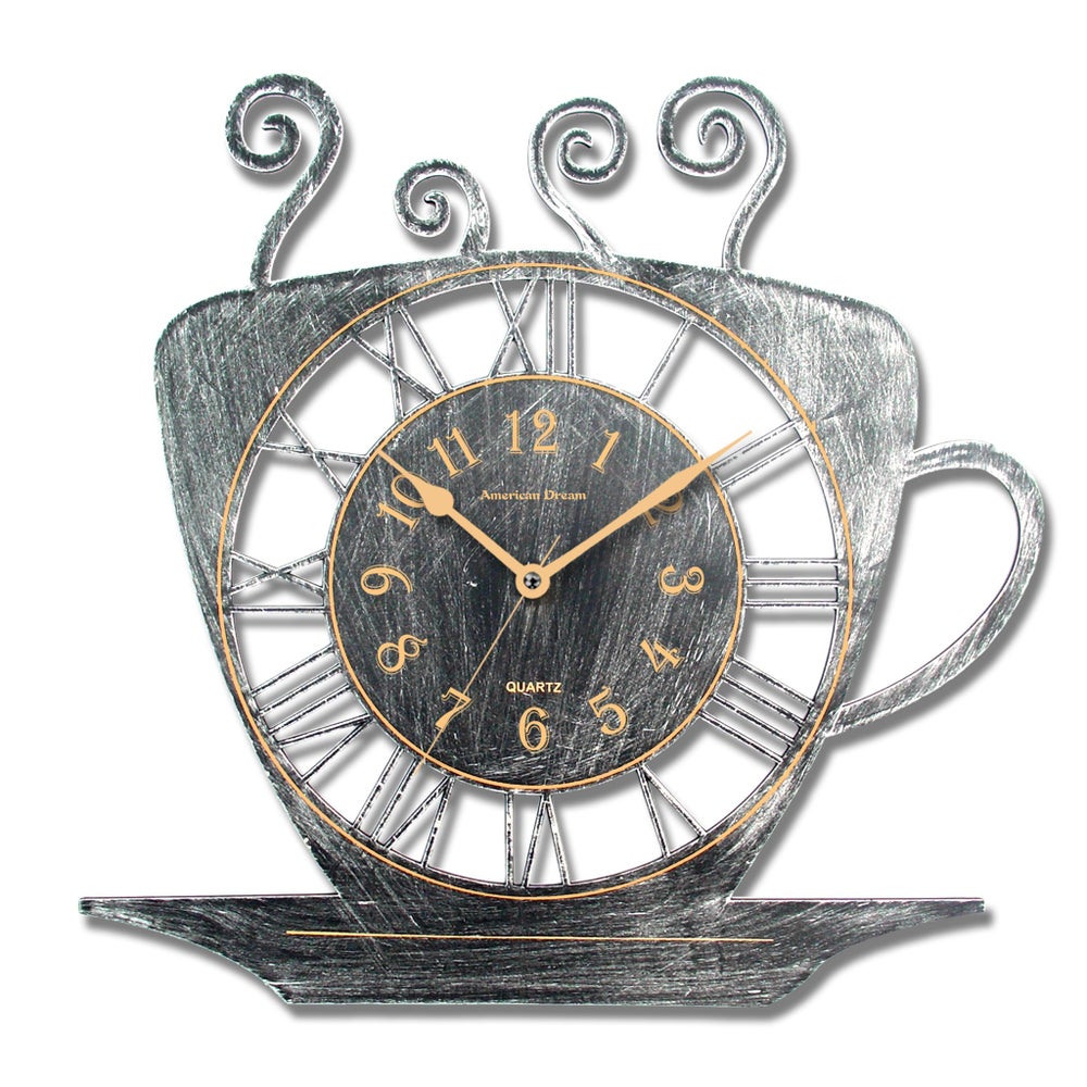 15" Tea Cup Wall Clock (6)