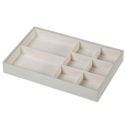 8 Comp No Ring Jewelry Tray Grey (4)
