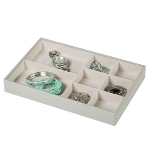 8 Comp No Ring Jewelry Tray Grey (4)