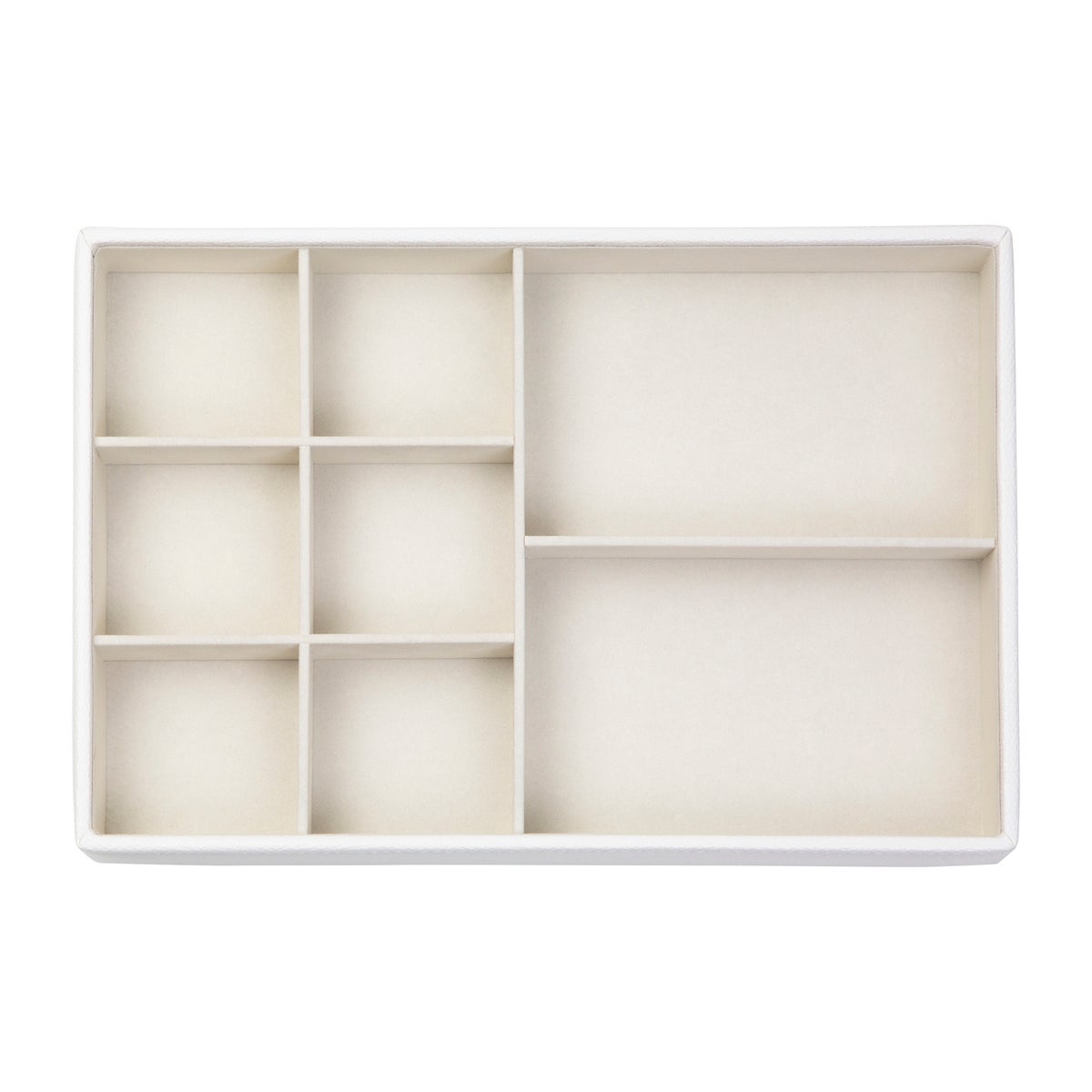 8 Comp Tray Pebbled White (4)