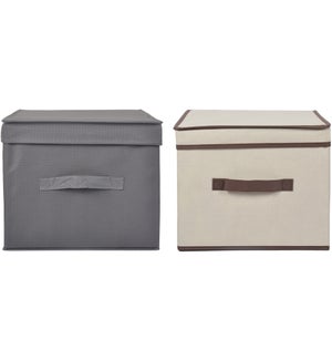 12" x 11" x 6" Small Non Woven Storage Box with Lid (12)