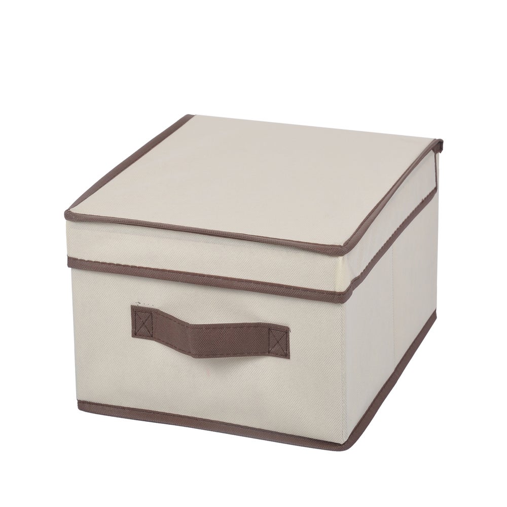 Danbook Medicine Storage Box for Home Decorative Storage Box with Lids for Home Decor Key Storage Box Large Rectangle, Size: 11, Beige