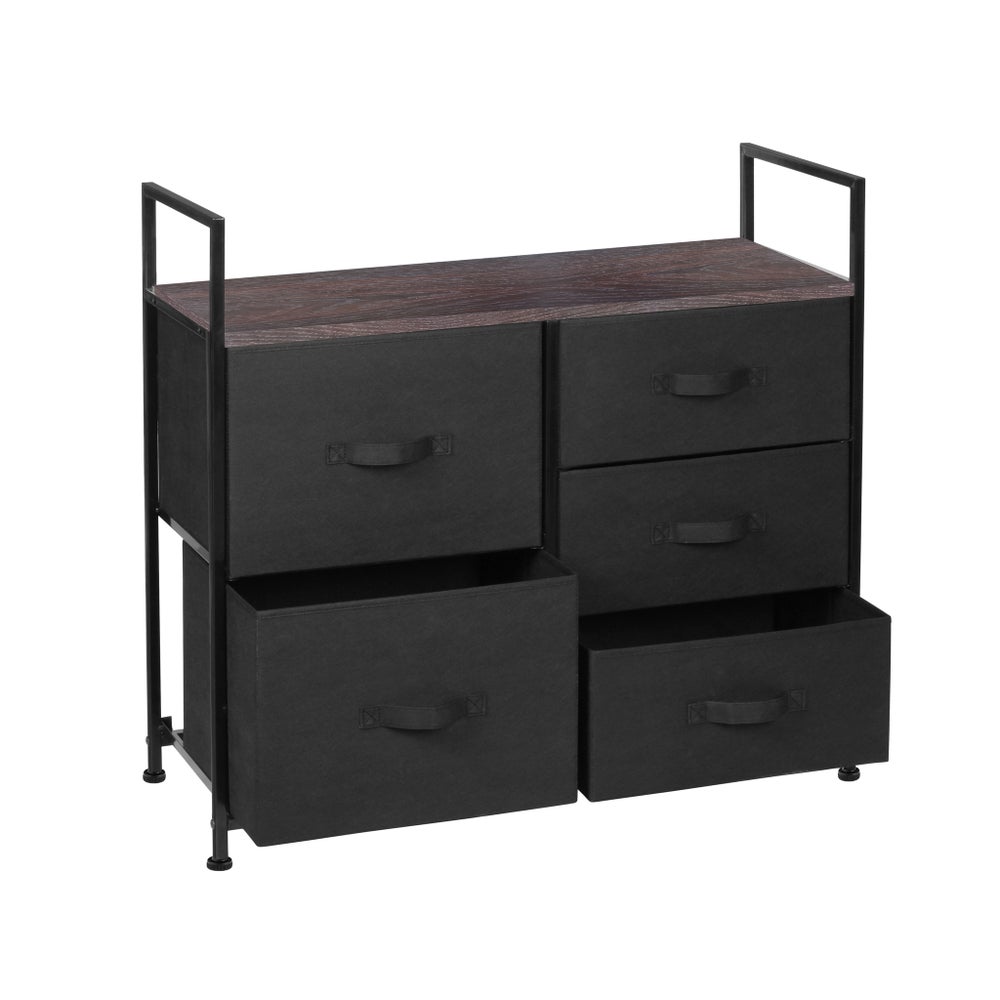 Black 5-Drawer Storage Unit (1)