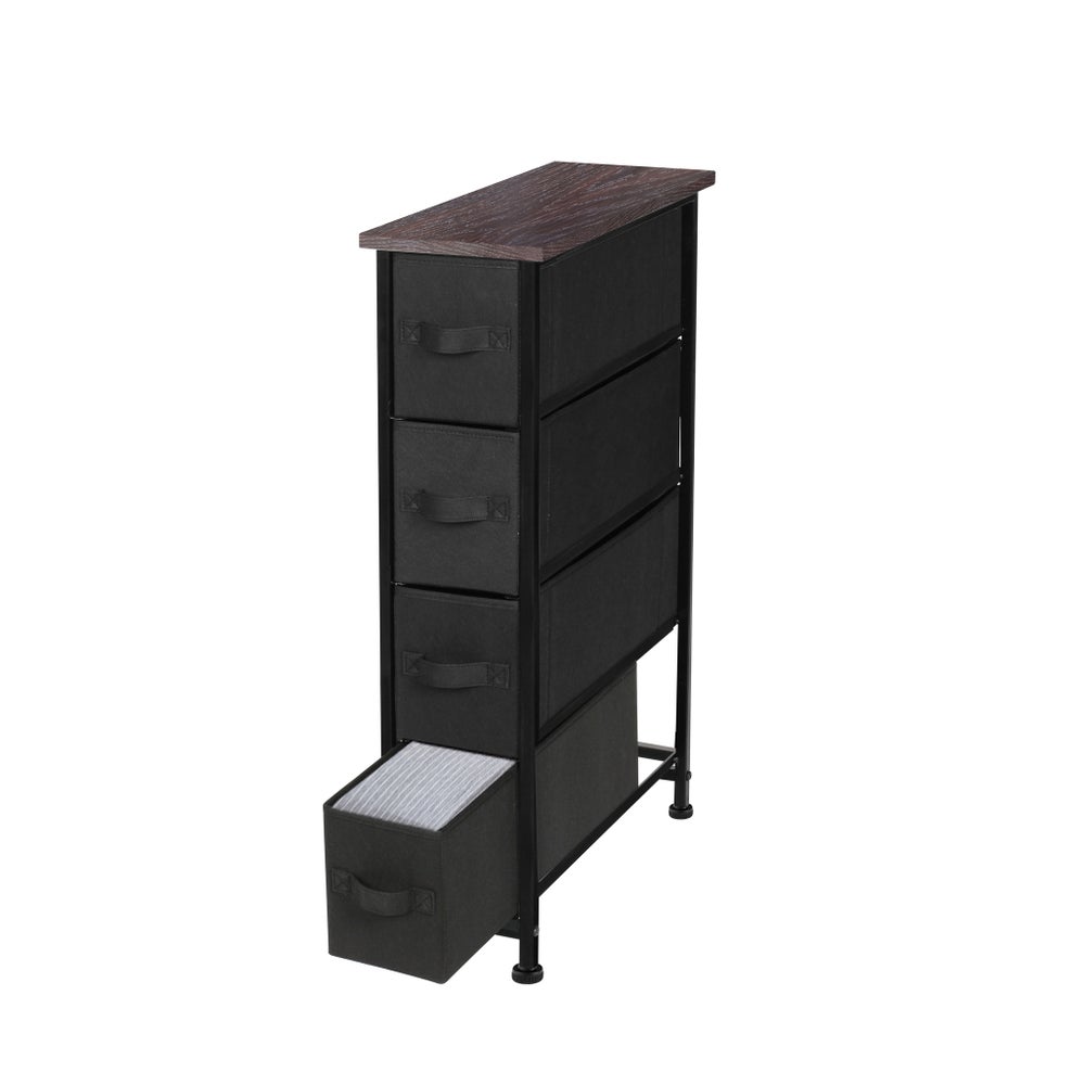 Black 4-Drawer Storage Tower (1)