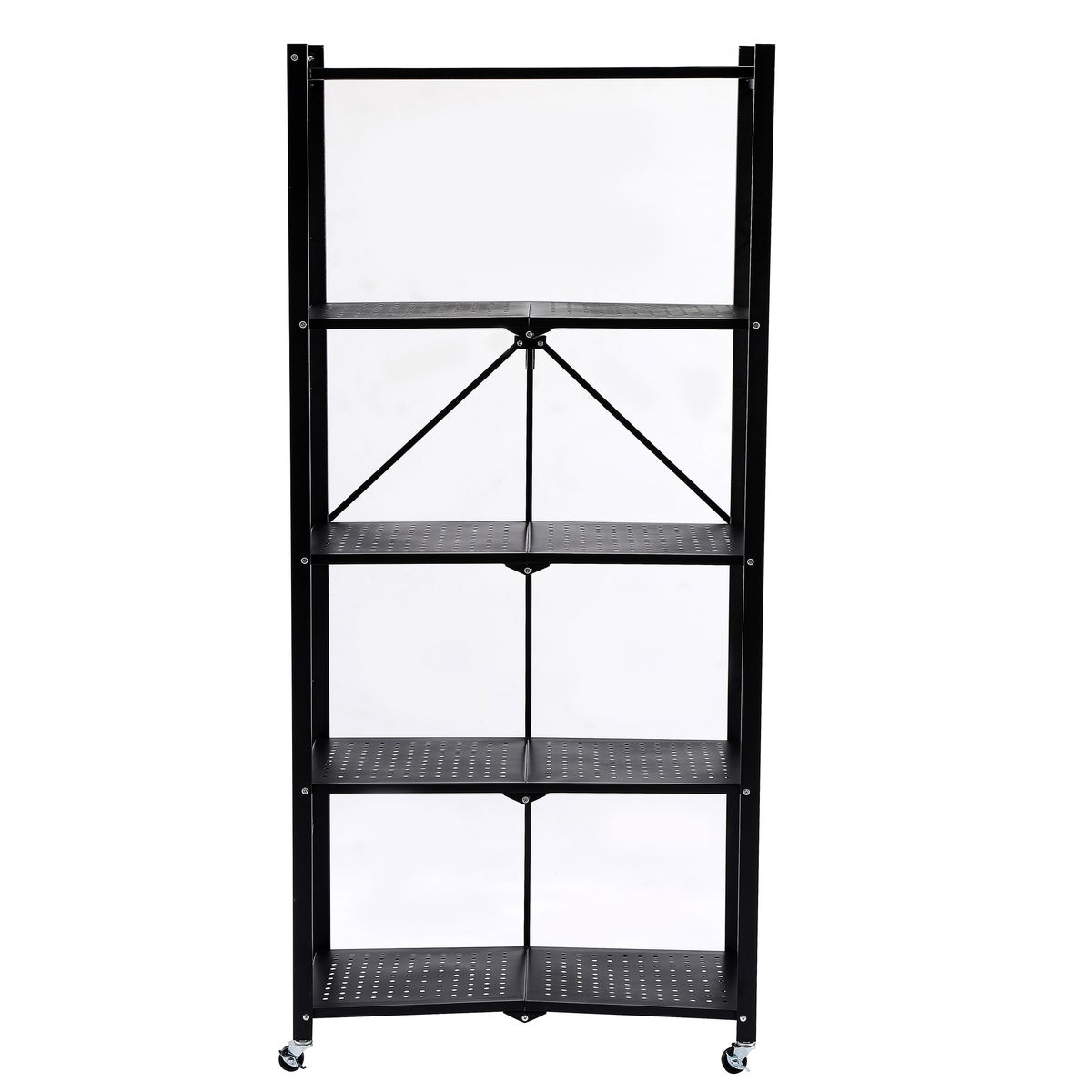 Black 5Tier Foldable Metal Storage Shelving Unit (1) coming soon