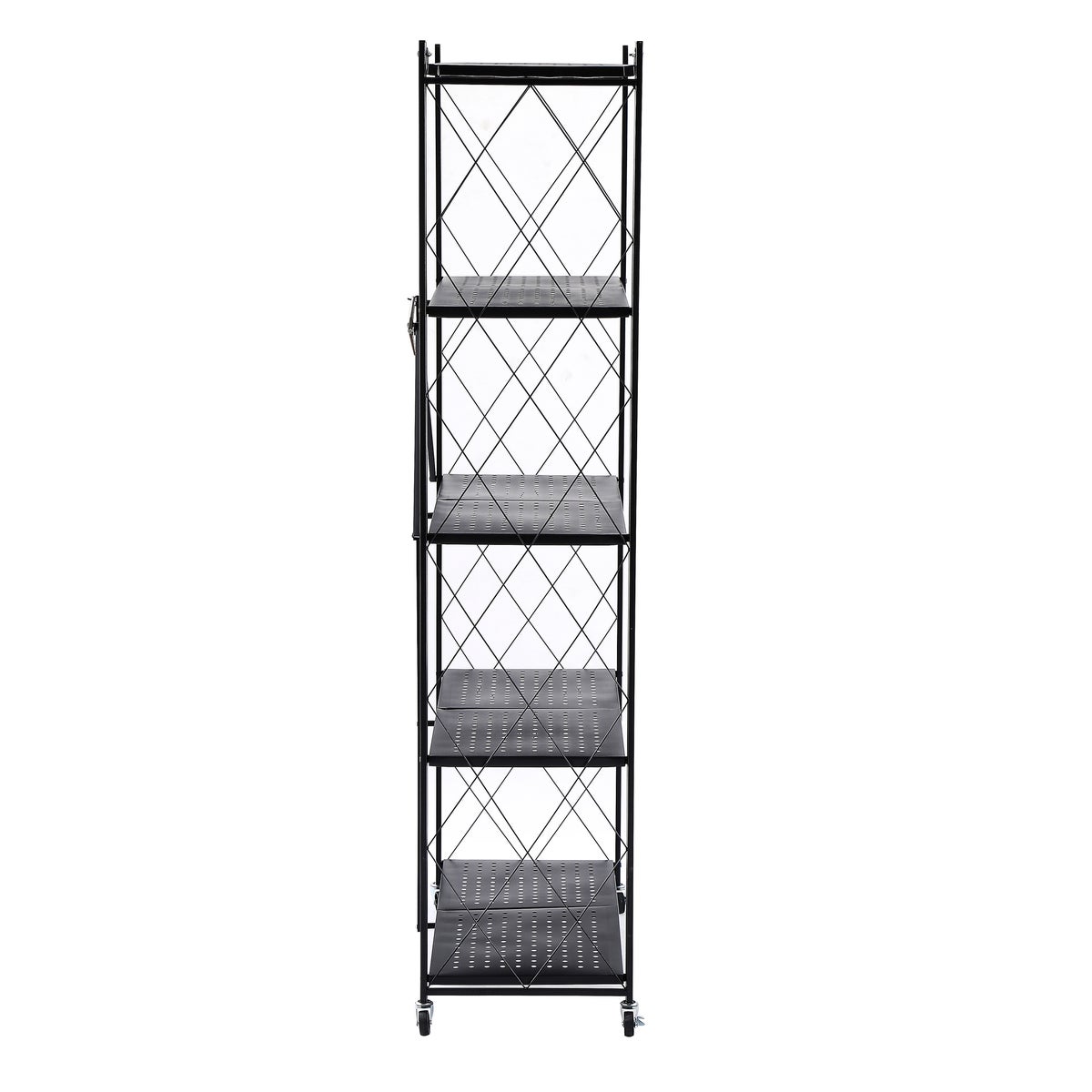 Black 5Tier Foldable Metal Storage Shelving Unit (1) coming soon