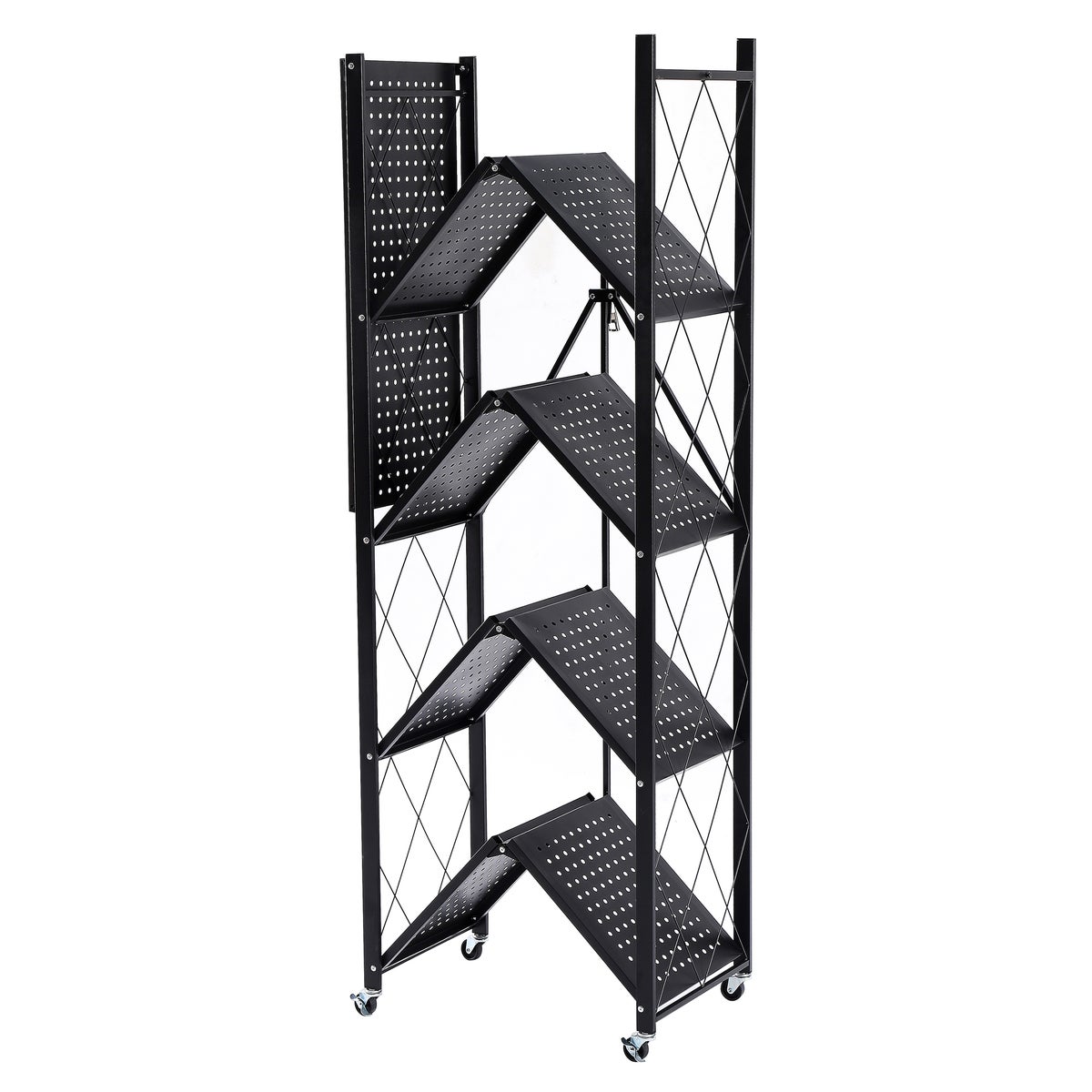 Black 5Tier Foldable Metal Storage Shelving Unit (1) coming soon