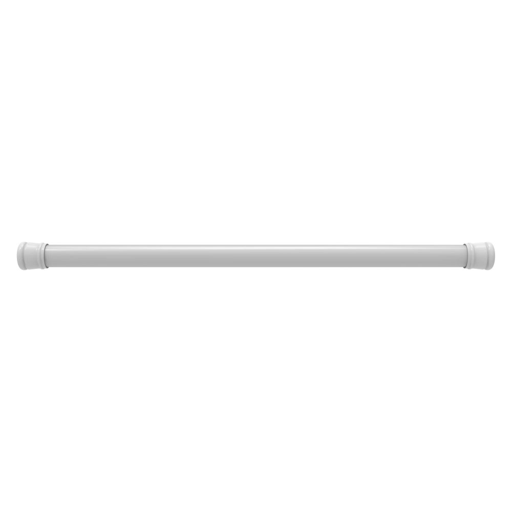 White 24" - 42" Adjustable Metal Tension Rod (12)