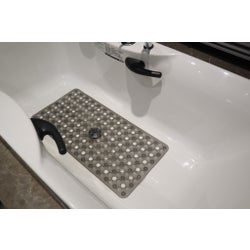 Grey - PVC Bubble Bathtub Mat (24)