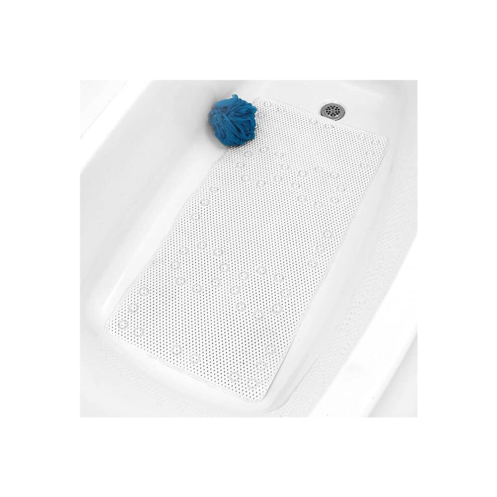 White -Foam Bath Mat w/ 58 Suction Cups (24)