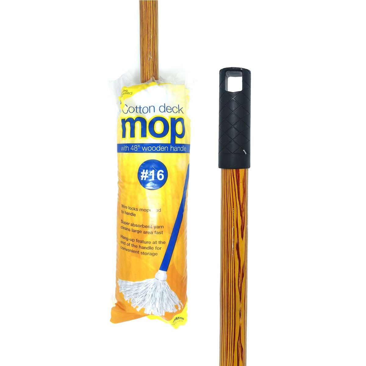 #16 Cotton Mop with Wood Handle (12)