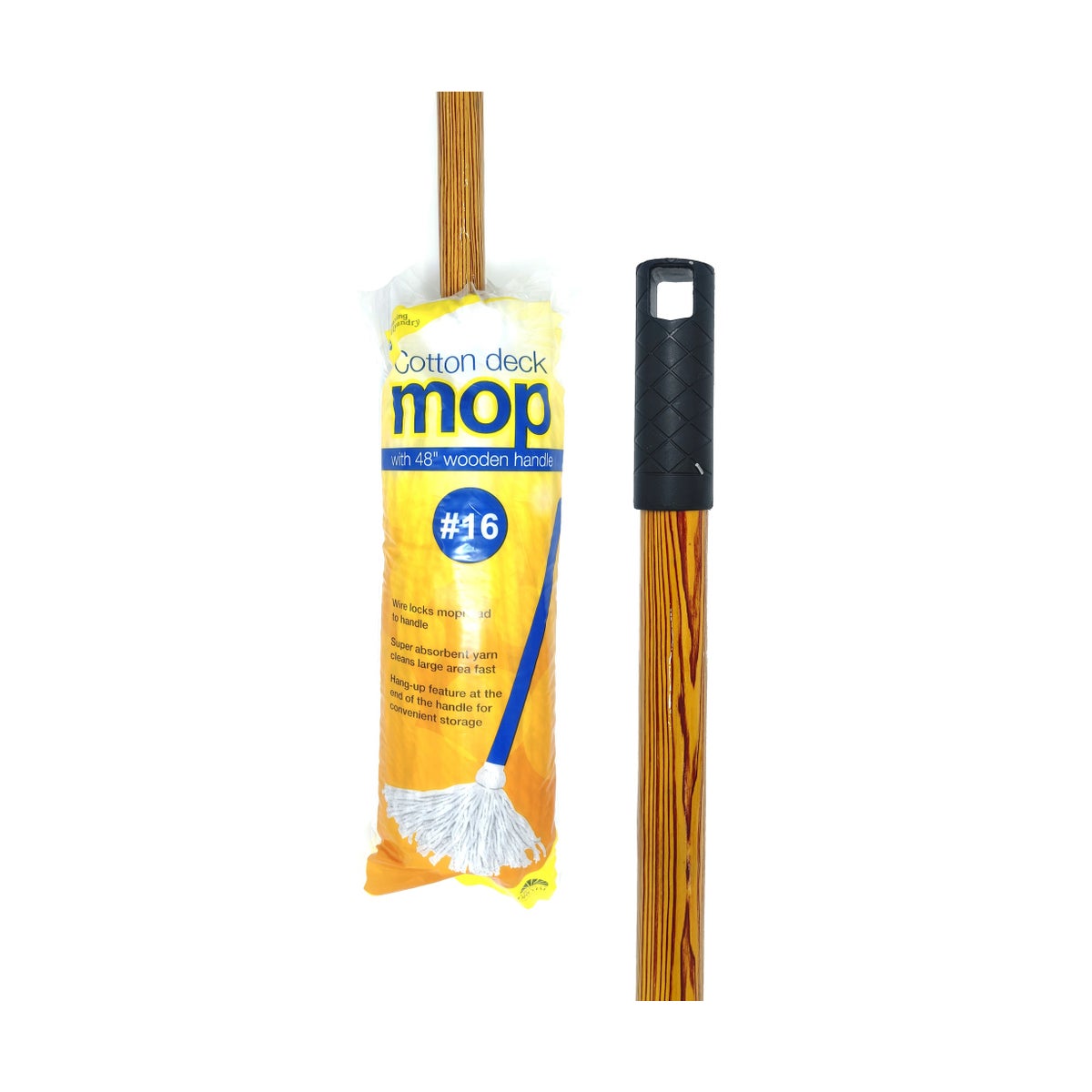 #16 Cotton Mop with Wood Handle (12)