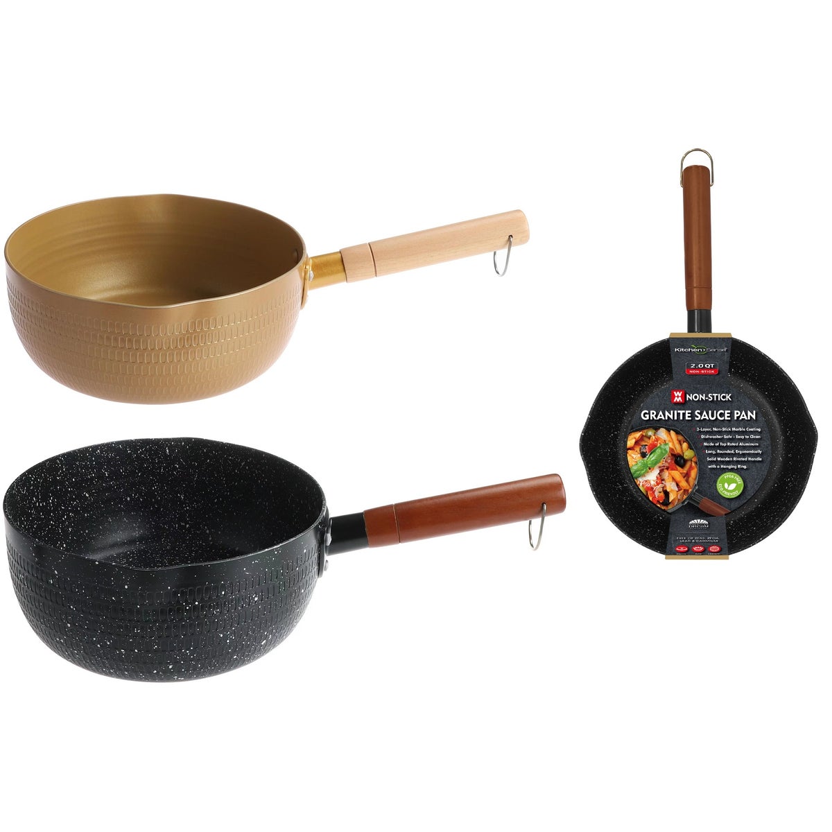 Japanese Style 2Qt Non-Stick Saucepan without Lid (12)