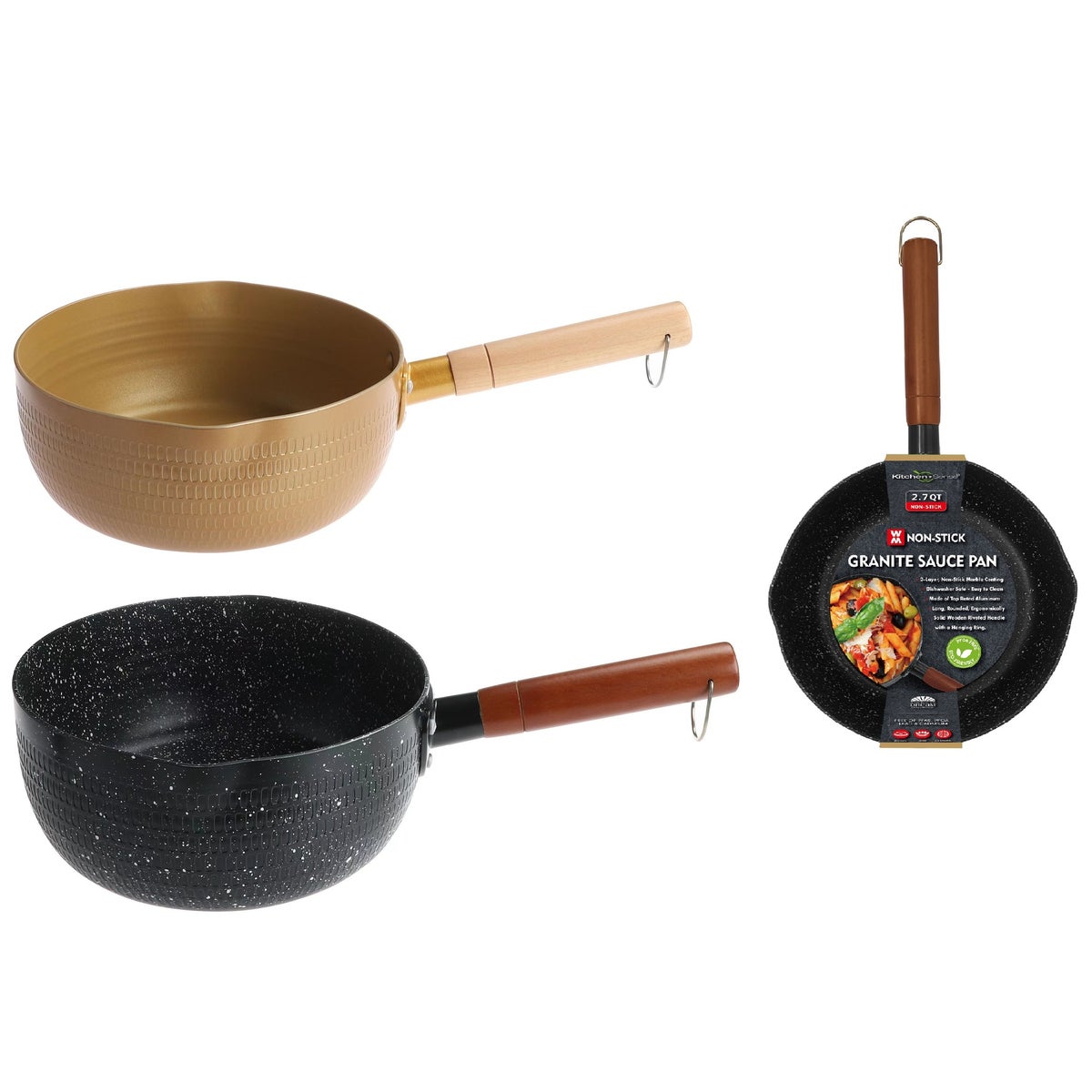 Japanese Style 2.7Qt Non-Stick Saucepan without Lid (12)