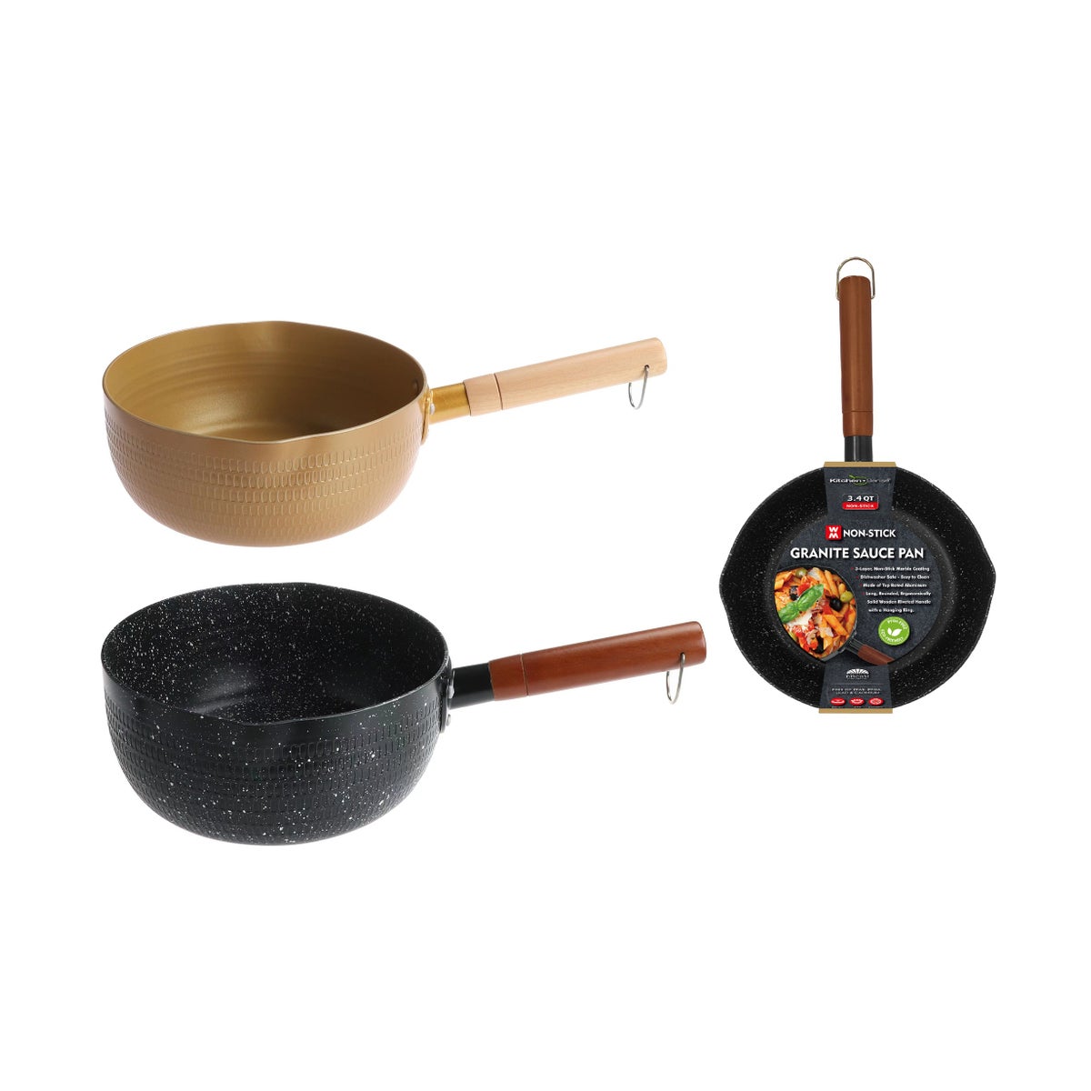 Japanese Style 3.4Qt Non-Stick Saucepan without Lid (12)