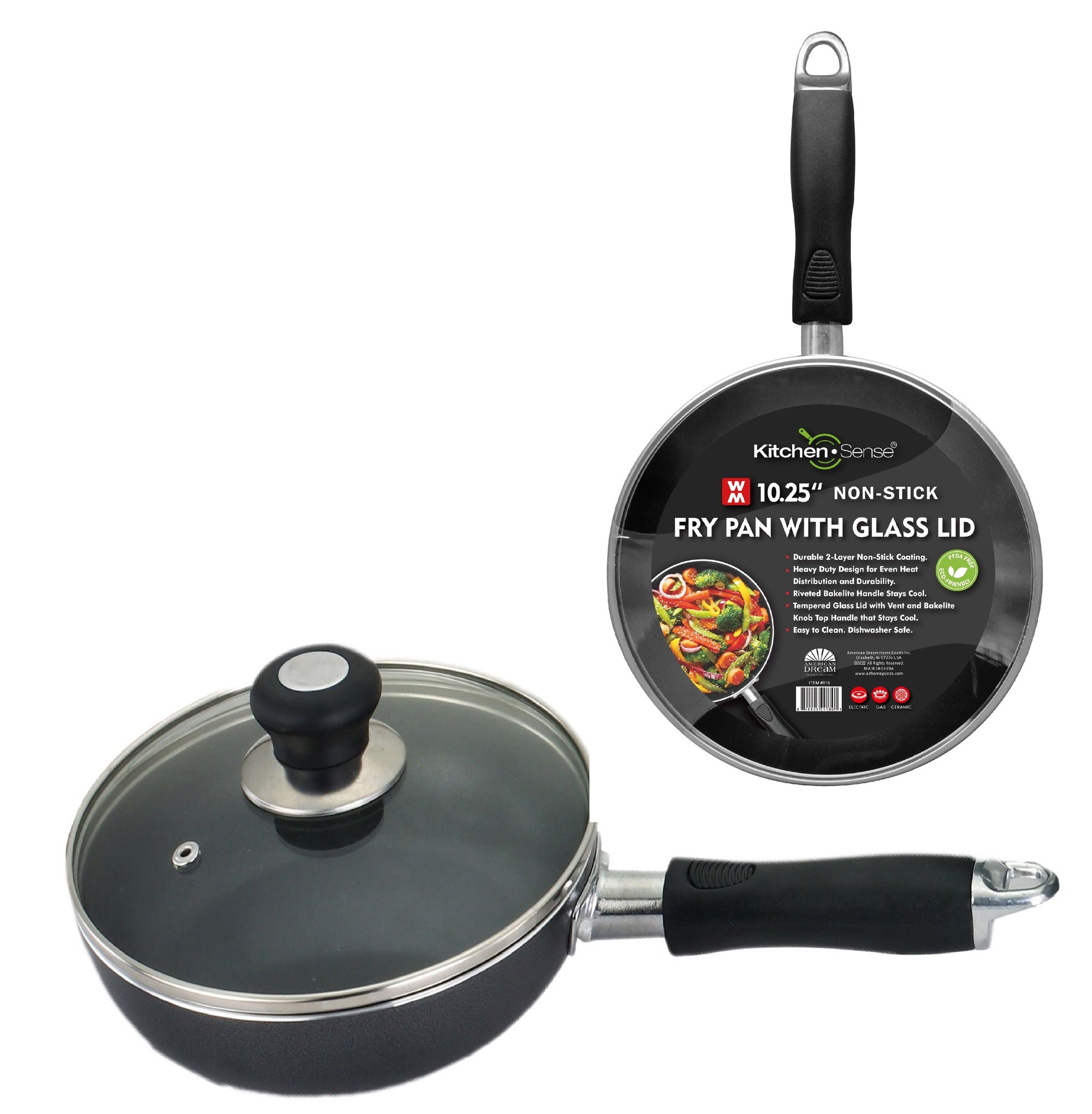The Kitchen Sense Non-Stick Heavy Duty 3.5 Quart Jumbo Sauce Pan with Glass  Lid 