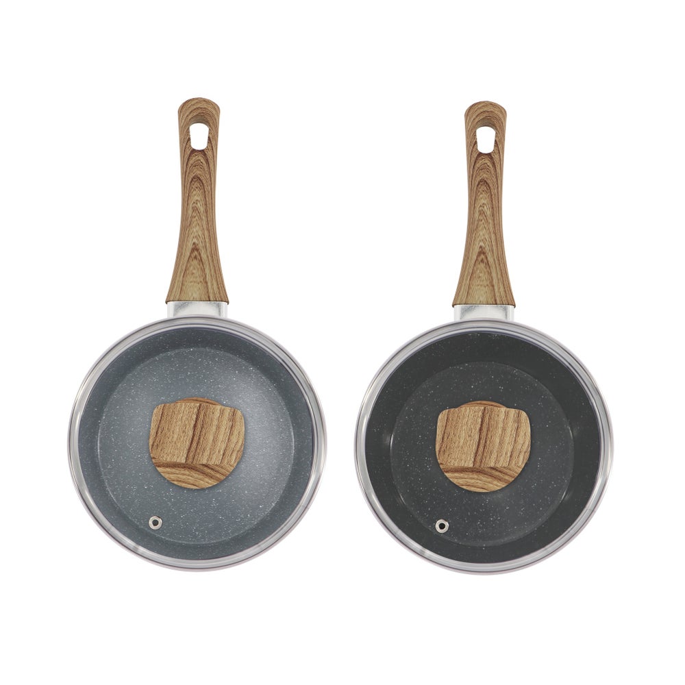 2QT Forged Ceramic Saucepan with Wooden Decal Handle (6)