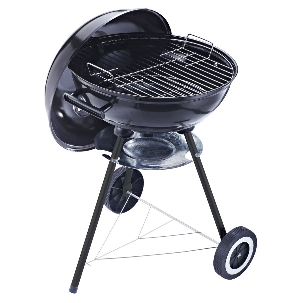 16" Round Charcoal Grill with lid and wheels (1)