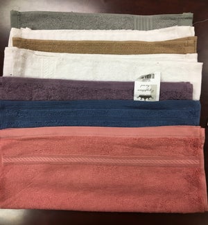 PREMIER LOOSE HEAVYWEIGHT 1.4 LB WASHCLOTHS 12X12 (MIX BORDERS COLORS)