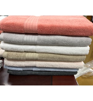 St Mary's Combed Cotton 21 LB Bath Sheets/ Asst Colors