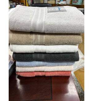 St Mary's Combed Cotton 15 LB Bath Towels/ Asst Colors