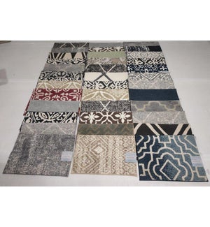 HAMPTON MICROFIBER FANCY KNITTED DESIGN RUGS WITH LATEX BACK