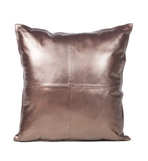 Cushion Cowhide Bronze 20x20"