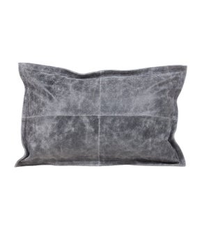Cushion Cowhide Distressed Vintage Grey 15x 23"