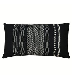 Arapahoe Cushion Black Rectangle 35x60cm